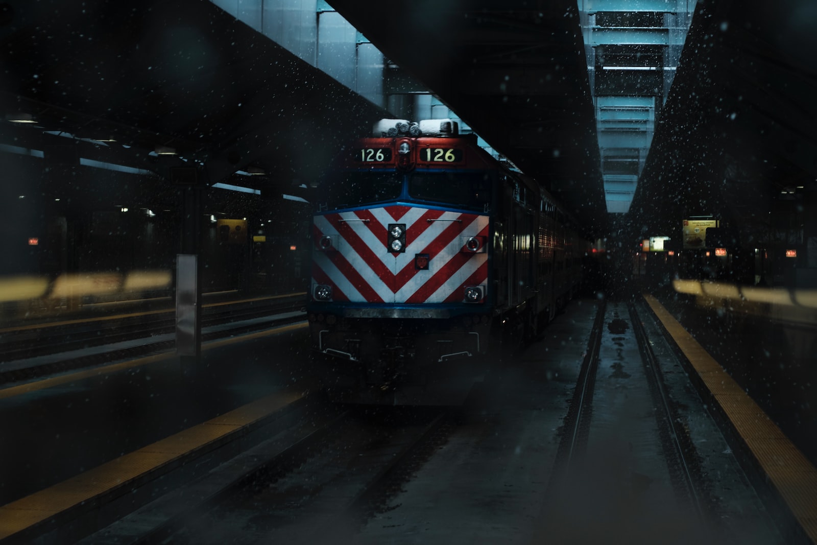 Snowstorm on Halloween. Taken at Ogilvie Transportation Center