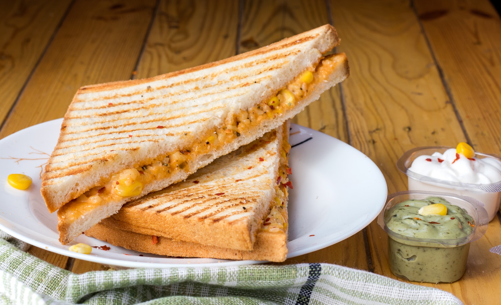 Corn Cheese Sandwich